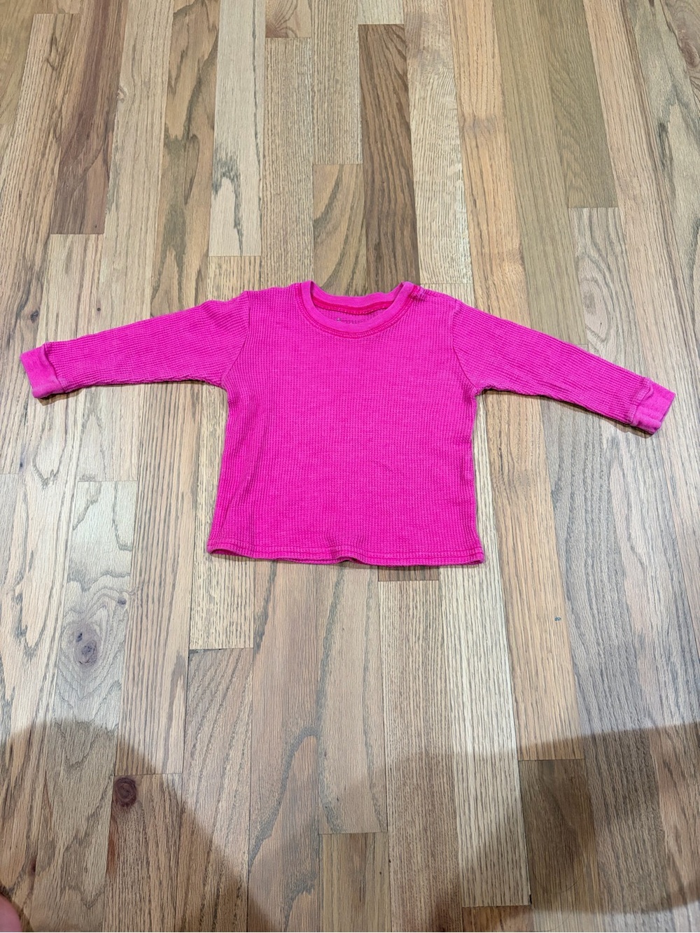 Denny’s baby girl Rock Candy brand pink thermal long sleeve shirt